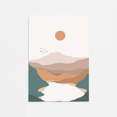 Minimalist Mountain Escape v3 Print