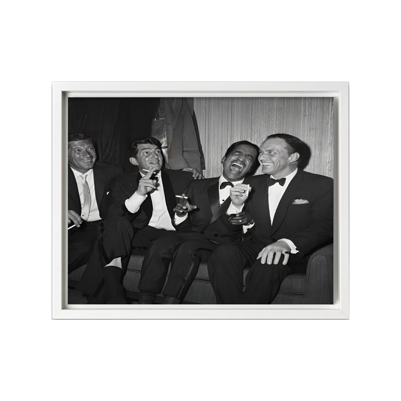 Rat Rat Pack, Canvas, White Framed, 11"H x 14"W