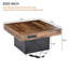 Table basse Farmhouse avec 2 ports USB, une chaise et une lumière DEL-137256814