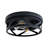 Farmhouse Flush Mount Ceiling Light - Matte Black Metal Cage Ceiling Fixture For Kitchen & Hallway (11in)-2062121764