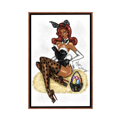 Easter Bunny Glamour - Wall Art Print - Framed Canvas