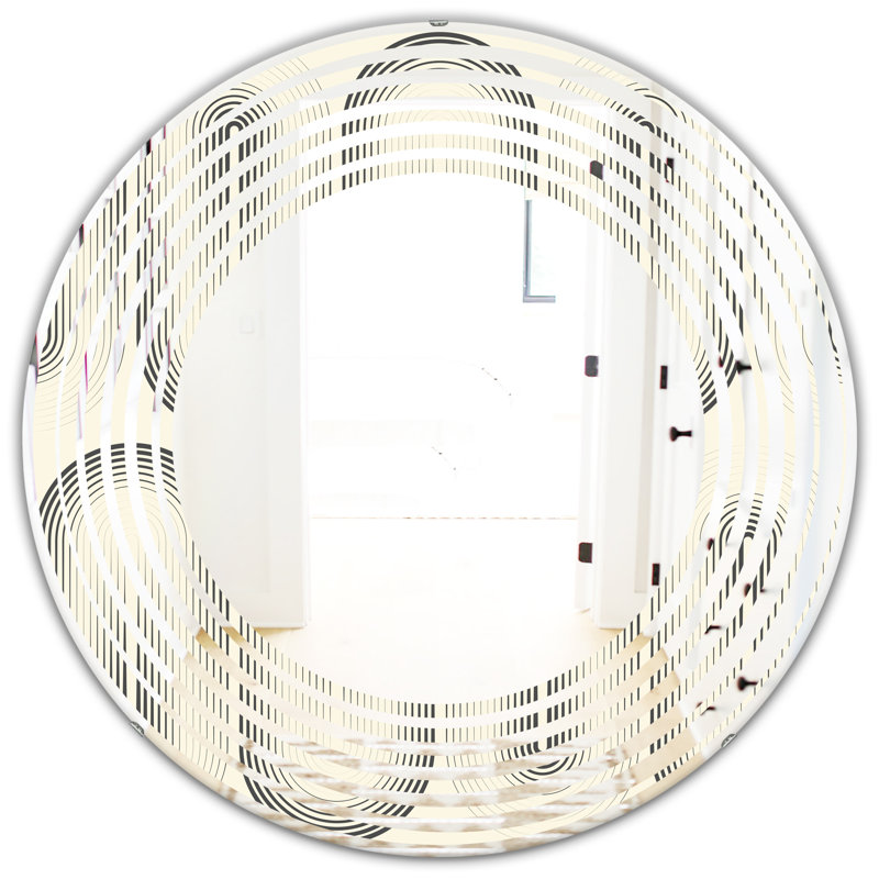 Miroir mural Wave, H 24 po x l 24 po