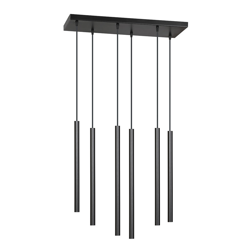 Anna-Leigh 6 - Light Cluster Pendant, Black
