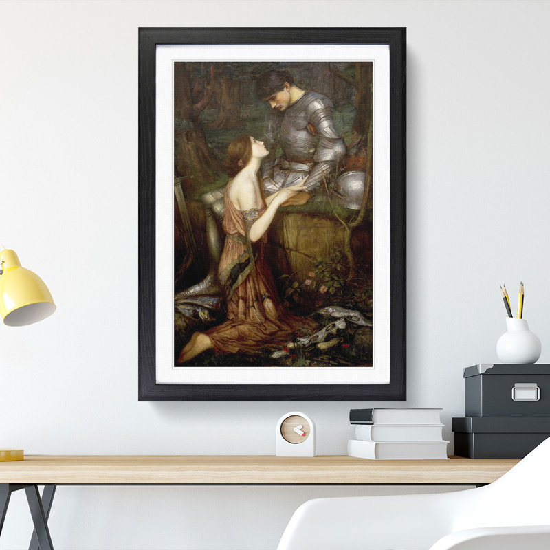 Lamia by John William Waterhouse - Framed Print, 36cm H x 27cm W x 2cm D, Black Framed