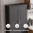 67" Tall Modern Freestanding Storage Cabinet with Adjustable Shelves-312974798-312974797
