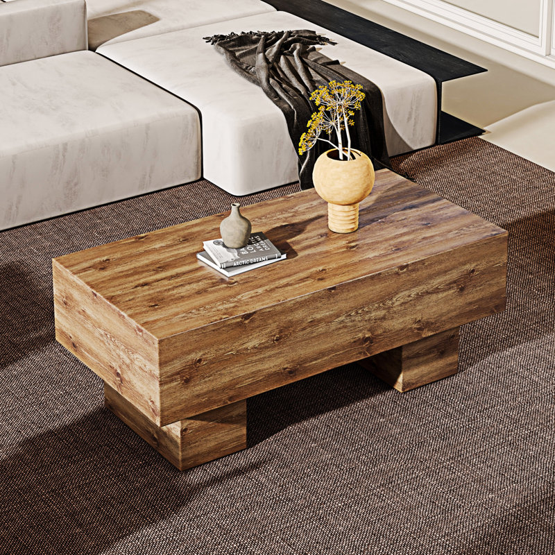Table basse en bois, Bois