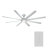 Hydra 8 - Blade Indoor/Outdoor LED Smart Ceiling Fan With Wall Control and Light Kit Included, Works With Alexa and iOS or Android App-32650310-32650311
