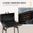 Outsunny 32.25'' W Barrel Charcoal Grill