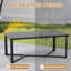 Outdoor Patio Metal Black Large Coffee Tables