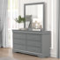 Ensemble commode et miroir 2 pièces Emelinda