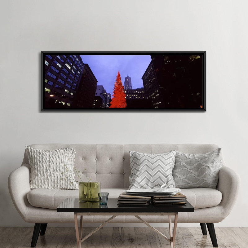 «San Francisco, California», reproduction de photo sur toile, H 24 po x l 72 po x P 1,5 po, Toile avec cadre noir