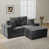 Velours gris velours est en rupture de stock
