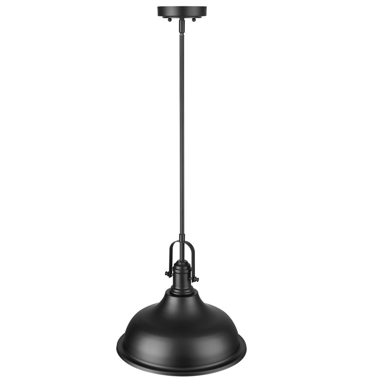 Piccirillo 1 - Light Single Pendant, Matte Black