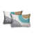 Turquoise / bleu marine / beige
