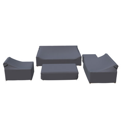 Melrose Teak Outdoor Sofa Seating Group Cover