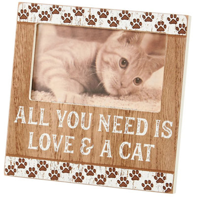 Love and A Cat Photo Frame