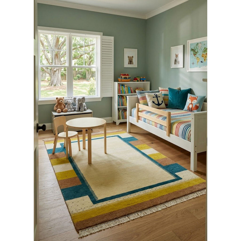 Performance Wool Abstract Indoor Rug