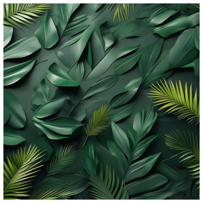 Tropical Green Leaves Wall Tapestry - Palm Wall Decor