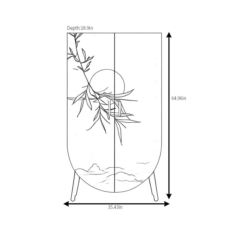 Simple Bamboo Leaf Wardrobe