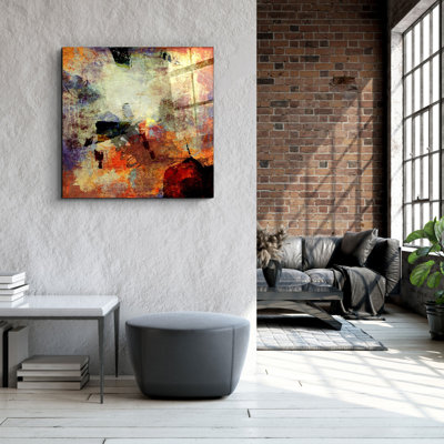 Superbe peinture décorative en verre trempé de 19,7 po x 19,7 po | 100% verre trempé, épaisseur: 0,16 pouce | Impression UV pour des couleurs éclatantes | Parfait pour la décoration intérieure, le salon ou le bureau