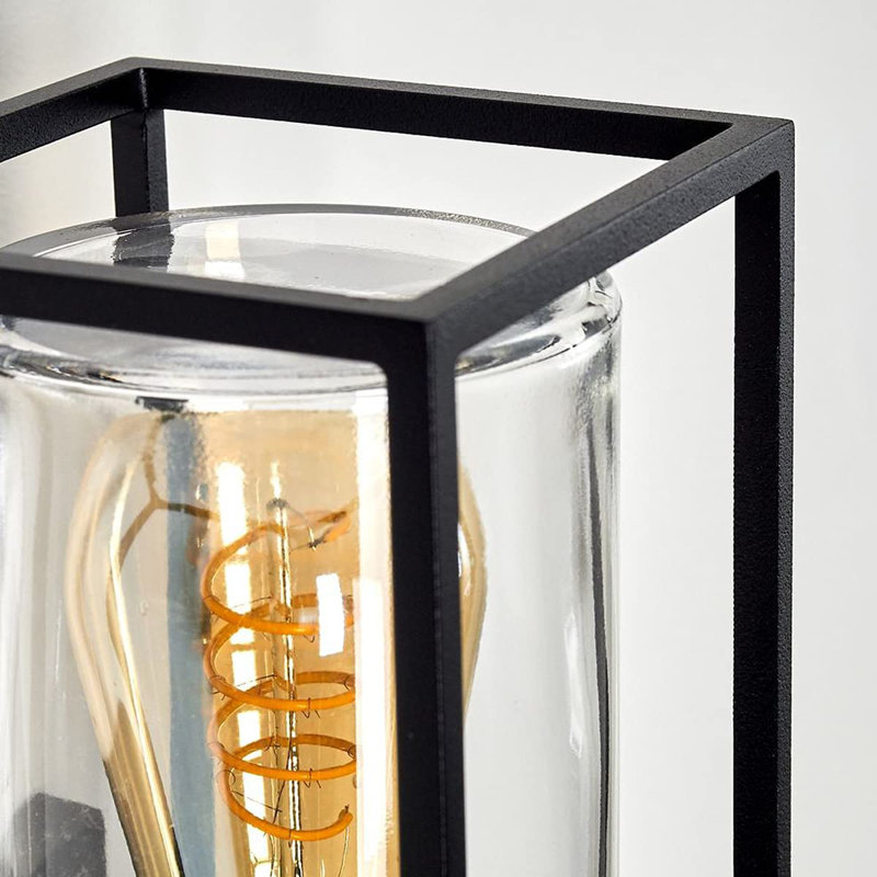 Farana Black Outdoor Armed Sconce, 31.3" H x 17" W x 12" D