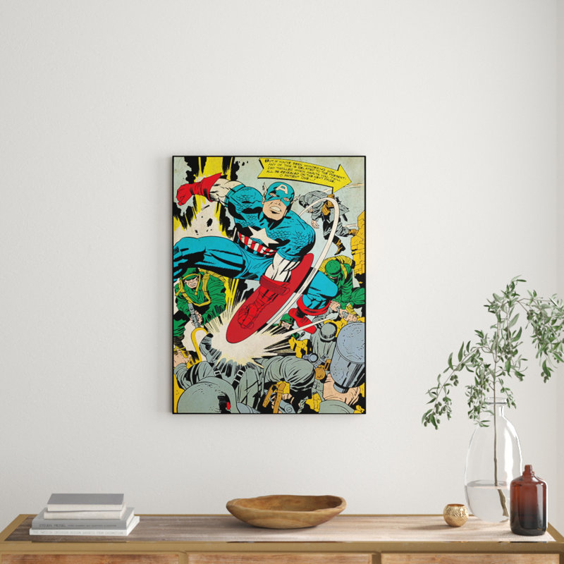 Captain America Soldiers Graphic Art Print on Canvas
