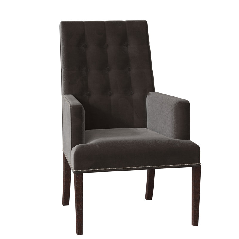 Libby Langdon Armchair, Espresso, 9953 Mink Polyester