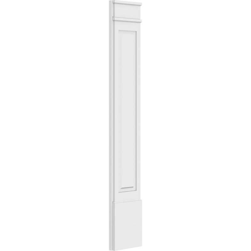 Pilastre surélevé en PVC TruCruft (la paire), Base et chapiteau décoratifs, 12 po, 72 po