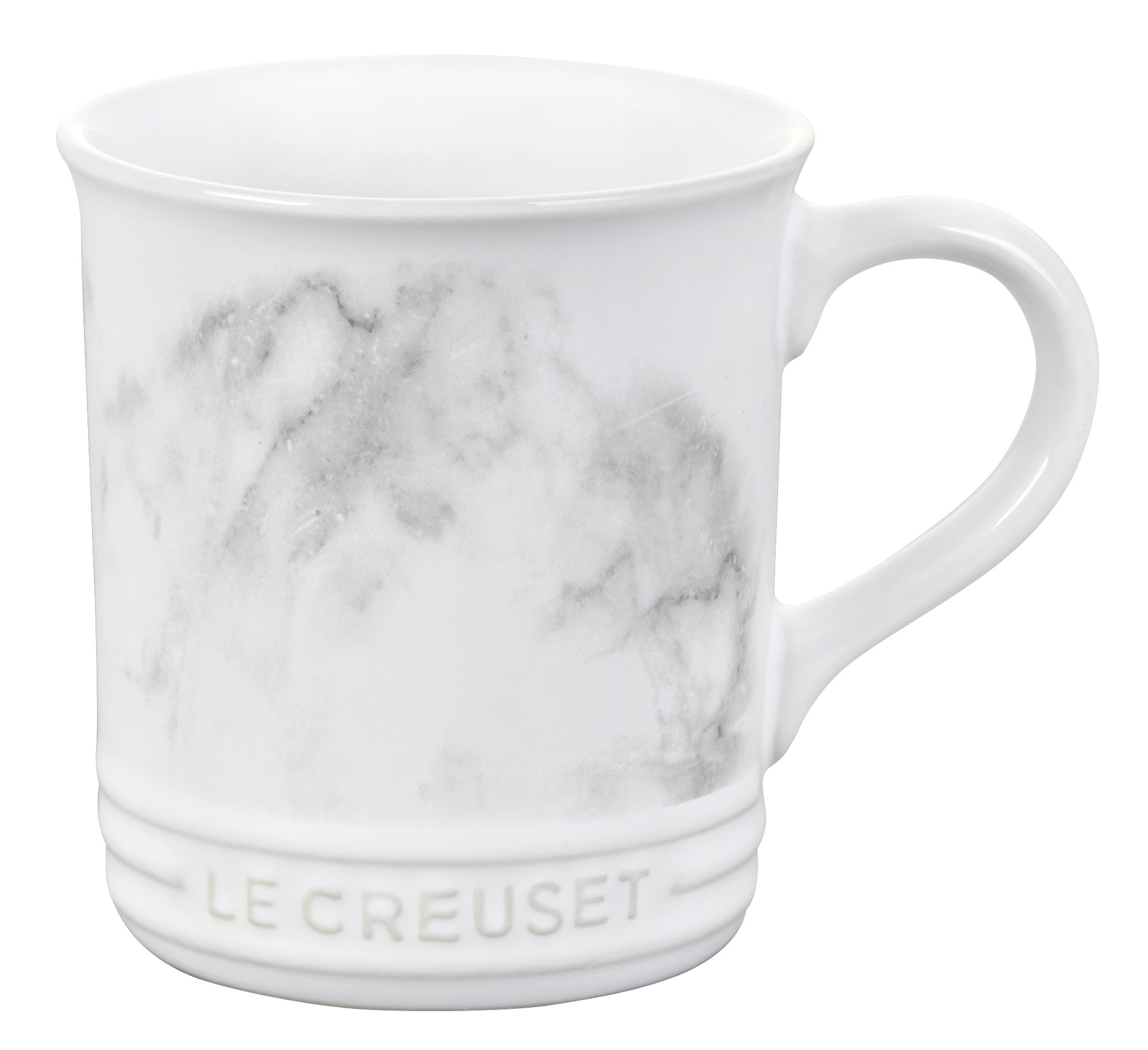 Le Creuset 14 oz. Set of 4 Sea Salt Stoneware Mugs