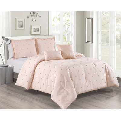 Myril 5 Piece Dots Comforter Set