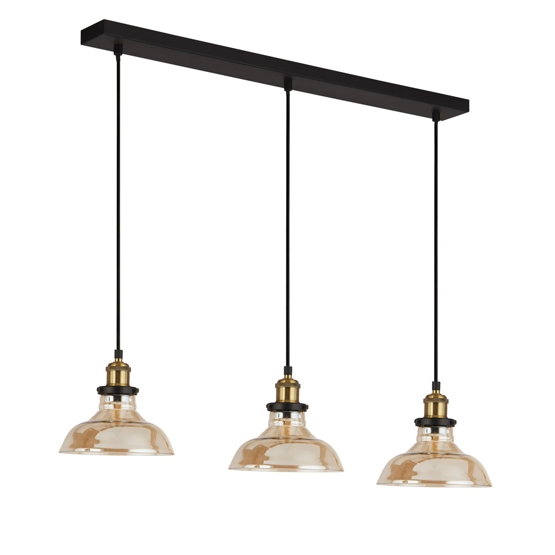 Knollwood 3 - Light Kitchen Island Dome Pendant