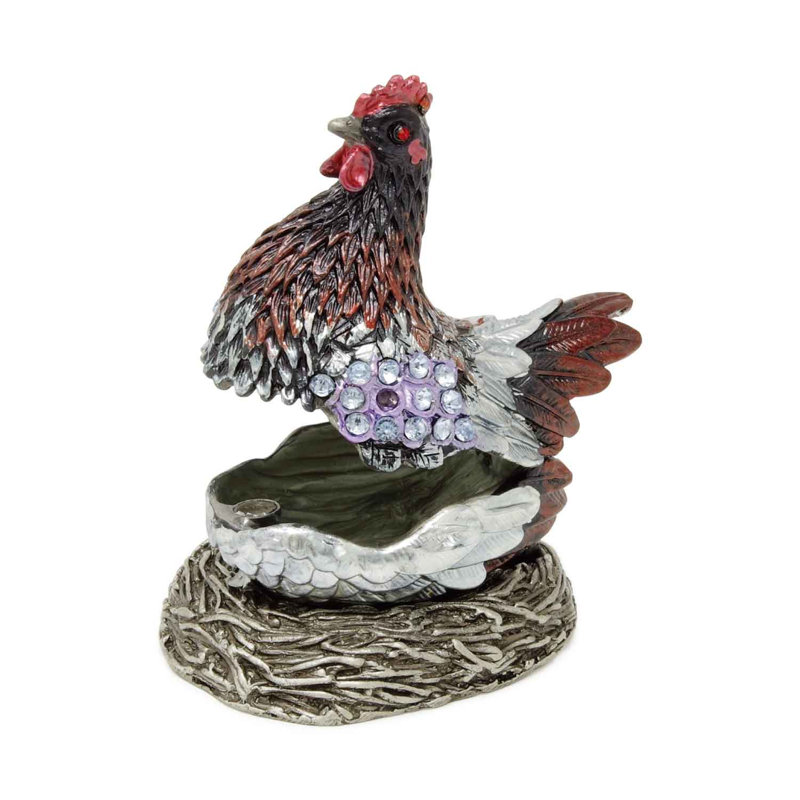 Boîte à bijoux poule