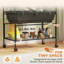 Hamster Cage 3 Tier Gerbil Cage on Wheels with Storage Shelf