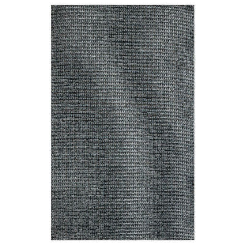 Tapis d'entrée élégant, couleur anthracite, 39,4 po x 78,7 po | 100% acrylique / polyester / coton, sans velours, 2,5 lb / pied carré | Conception à tissage plat, facile à nettoyer avec l'aspirateur et le détachant | Parfait pour les intérieurs modernes