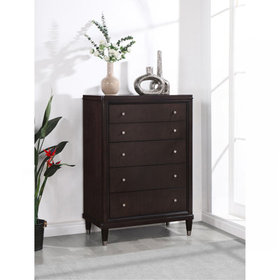 Commode 5 tiroirs Brun Niguel