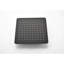 Pomme de douche au plafond 16 po avec jet d'eau confortable - système noir mat, douche efficace-120997216