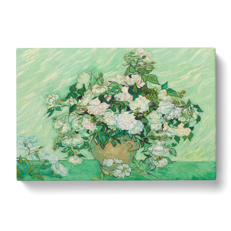 Roses Vol.1 by Vincent Van Gogh - Wrapped Canvas, 35cm H x 50cm W x 3cm D