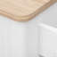 51" Fluted Kitchen Island With Drop Leaf