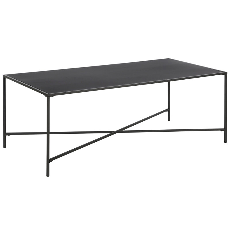 Cross Legs Coffee Table, Blackened Bronze
