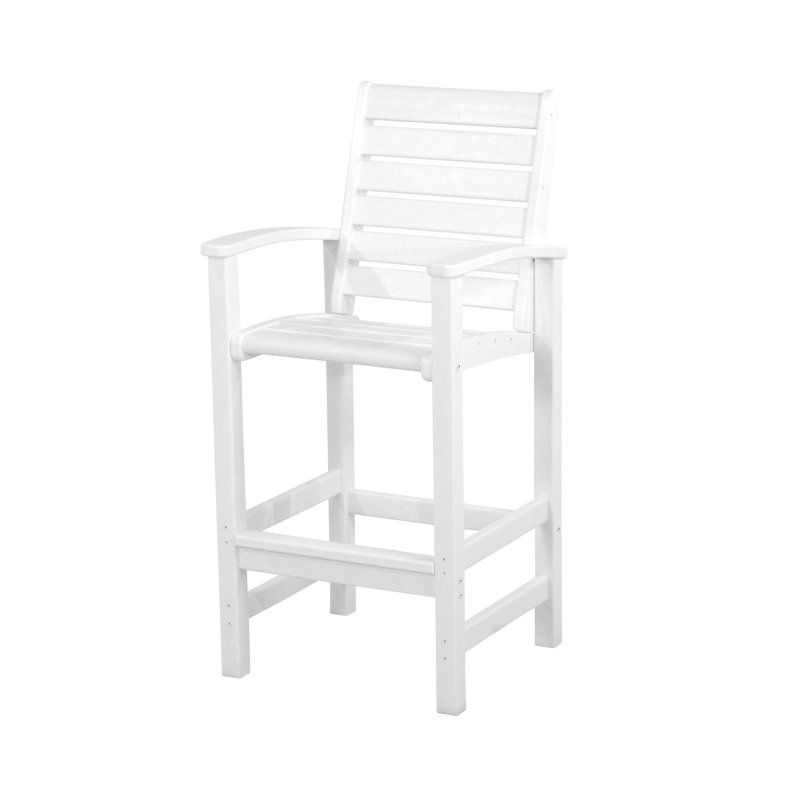 Chaise de bar POLYWOOD Signature, Blanc