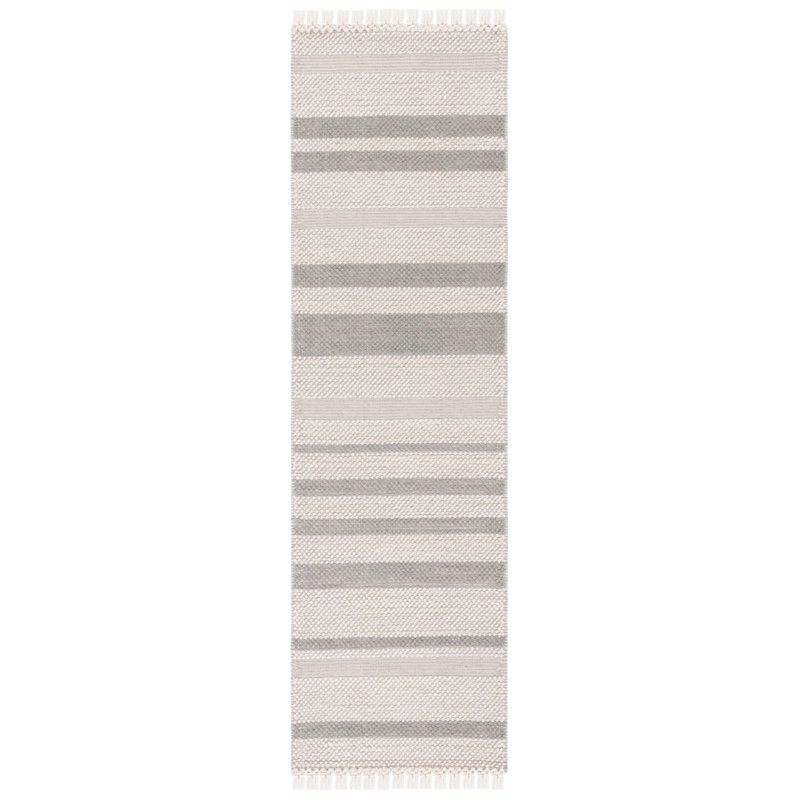 Charvik Machine Made Area Rug in Ivory/Gray, Runner 2'3" x 8'