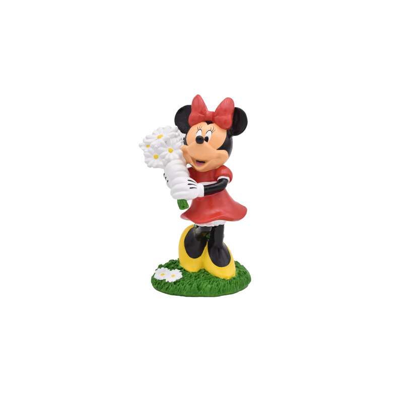 Statue de jardin Disney avec marguerites Disney