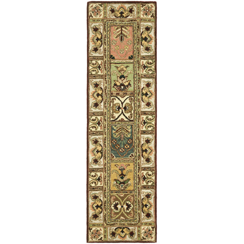 Tapis oriental en laine touffeté à la main Tosca, Tapis de couloir 2 pi 3 po x 16 pi