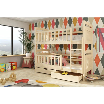 Landers Storage Bunk Bed with Mattress