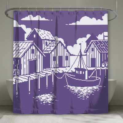 Rideaux de douche Pixel Art