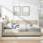 Brooks Velvet Tufted Bed with Backrest & Armrests-1090055502