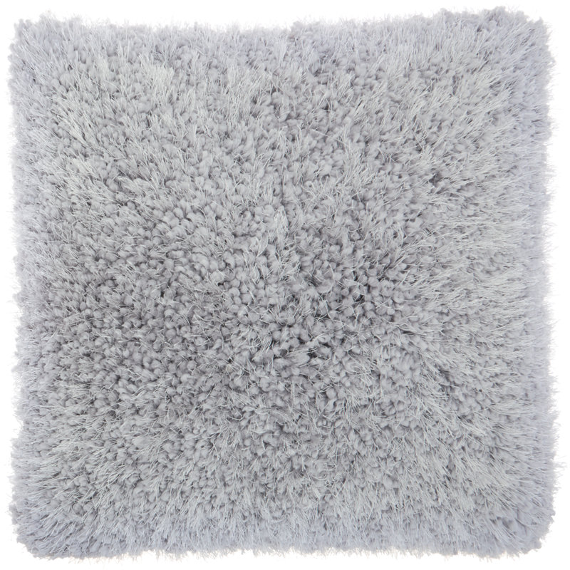 Housse de coussin carré et insert, 20 po X 20 po, Gris pâle, Carré