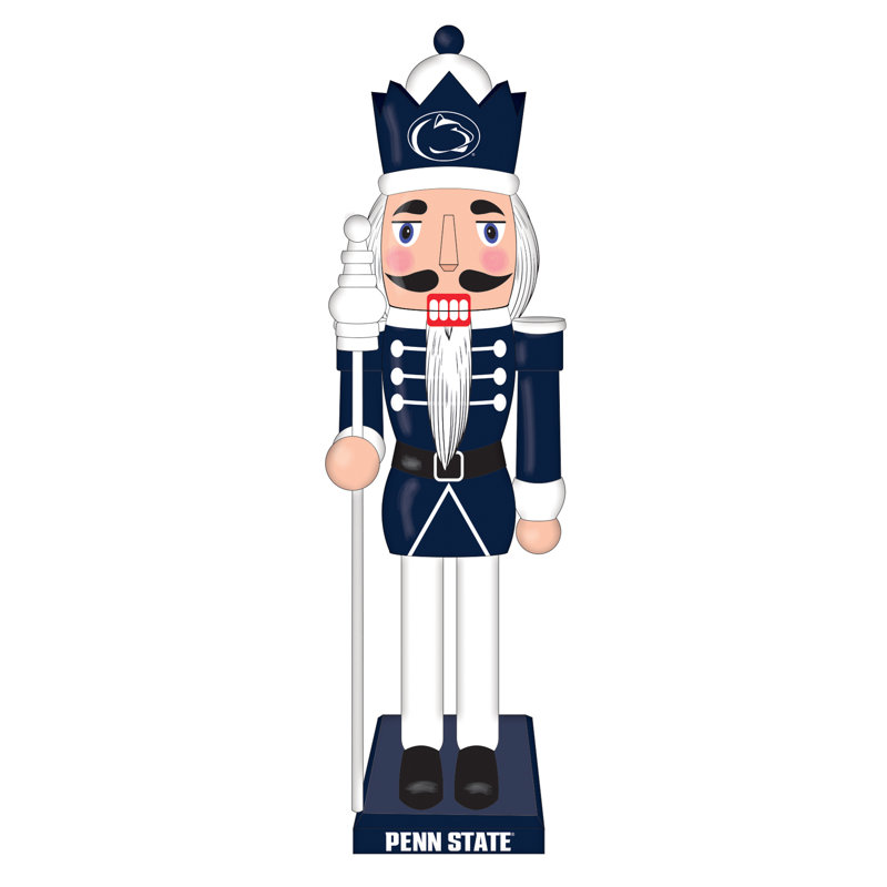 NCAA 12" Wooden Tabletop Nutcracker , NCAA Penn State