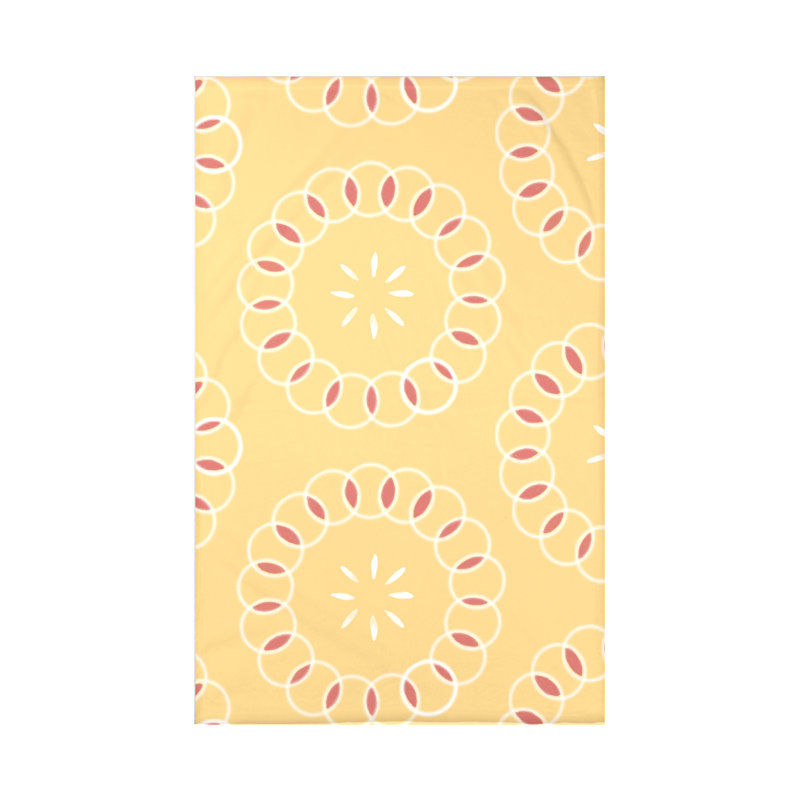 Jeté E by Design, L 60 po x l 50 po x P 0,5 po, Citron