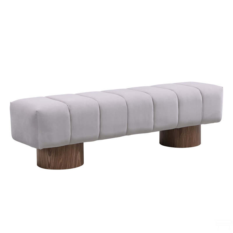 Upholstered Dining Bench for Dining Room, No-Assembly Entryway Ottoman with Versatile Use and Comfortable Seating